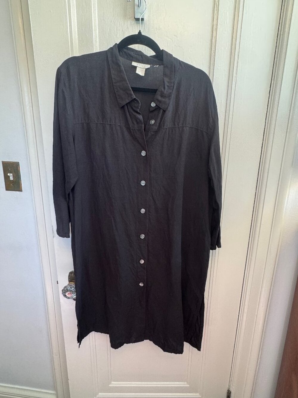 J.Jill Linen-Tencel Shirt Dress Size 16